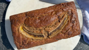 Rich, fluffy banana bread